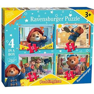 Ravensburger The Adventures of Paddington 4 inch doos (12, 16, 20, 24 stuks) legpuzzels voor kinderen vanaf 3 jaar
