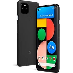 Google Pixel 4a with 5G (2020) G025I 128GB + 6GB RAM Factory Unlocked 5G Smartphone (Just Black)