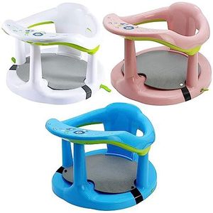 Badzitje voor baby's, ergonomische babyzitje, badkuipstoel voor peuters met krachtige zuignappen, badkuipaccessoires voor meisjes en jongens, badzitje voor 6-18 maanden