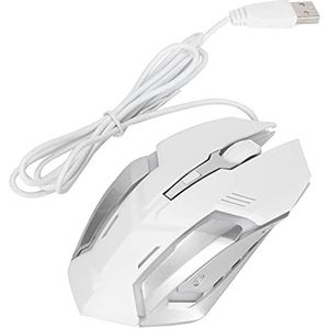 Bedrade Muis, USB-muis Automatisch Ademlicht Lange Levensduur voor Thuis en op Kantoor