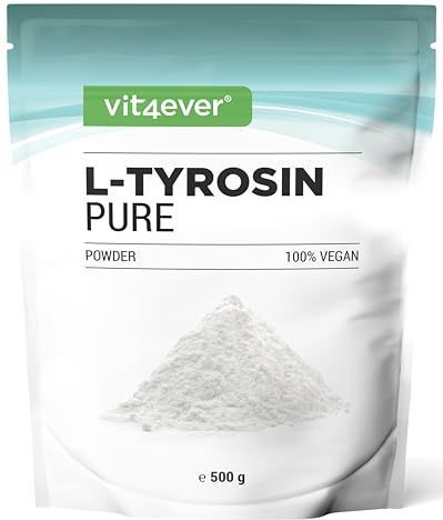 L-Tyrosine - 300 g zuiver poeder - geen additieven - Laboratorium getest - 200 porties - 100% Tyrosine aminozuur - Veganistisch - Premium kwaliteit