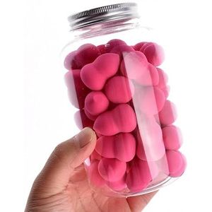 40 stuks Mini Kleine Make-Up Spons Schoonheid Ei Set Zachte Cosmetische Bladerdeeg Kussen Foundation Poeder Spons Nat en Droog Dual Beauty Tools (Color : 29)