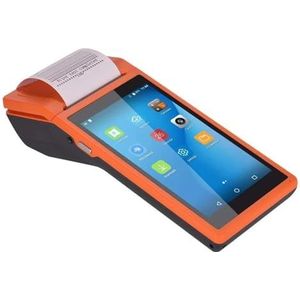 PDA POS-terminal Bonprinter Handheld Bluetooth WiFi 3G Gegevensverzamelaar Draagbaar Alles In Één Helder Afdrukken(Orange)