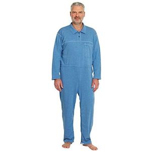 Suprima onderhoudsoverall met polokraag en knoopsluiting - Art 4-681-017 - maat M, jeansblauw