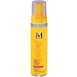 Motions Stijl en veelzijdigheid. Maak een Styling Lotion Foam – bedoeld voor gebruik op alle haartypes, lichte formule, bevat sheaboter, arganolie, 200 ml