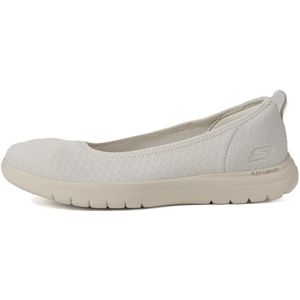 Skechers Dames Flex voor onderweg Siena Slipper, Natuurlijk, 37.5 EU