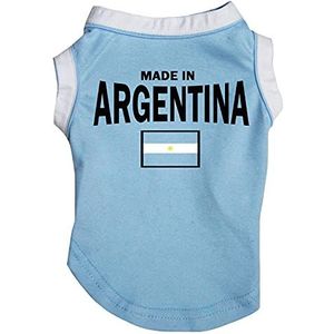Petitebelle Gemaakt in Argentinië Puppy Hond Shirt (blauw, XXX-Large)