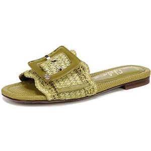 Sam Edelman Women's Bambi Flat Sandal, Greentini, 9.5