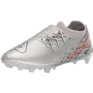 New Balance Men's Furon V7 Dispatch FG Soccer Shoe, Silver/Brighton Grey/Copper, 9 Wide