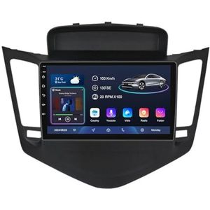 Android 14 9 inch touchscreen autoradio 2 Din voor Chevrolet Cruze 2009-2014 met CarPlay & Android stuurbediening auto navigatie GPS AHD Backup Camera Bluetooth (YS30 (4+64G))