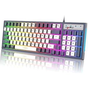 Bedrad - Gaming Toetsenbord - RGB - Ergonomisch - 96 Toetsen - Anti-Ghosting