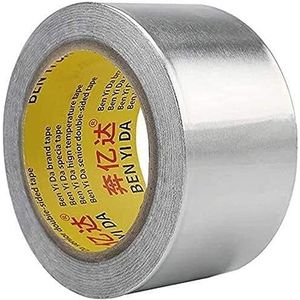 Aluminium Tape - Dikke aluminiumfolie Tape, verdikte hoge temperatuur afdichting, waterdichte tape, ripstop Premium (0,1 mm* 150 mm* 20 m)
