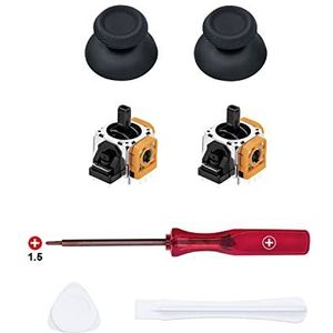 Mcbazel 7-in-1 Vervangende Reparatieset voor PS5 DualSense met Schroevendraaierset, 3-PIN analoge stick, analoge duimdop