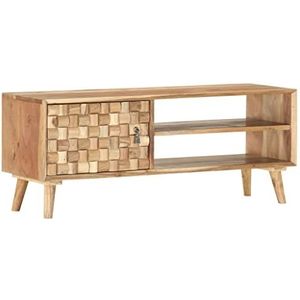 SMTSEC TV Kast 100x35x40 cm Massief Acacia Hout