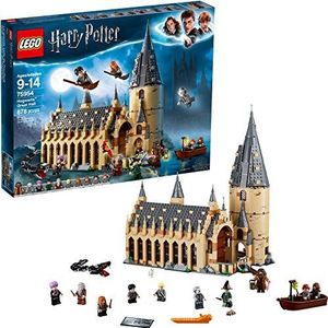 LEGO Harry Potter Hogwarts Great Hall 75954 Building Kit and Magic Castle Toy, Fantasy Creatures, Hermione Granger, Draco Malfoy and Hagrid (878 Piece)