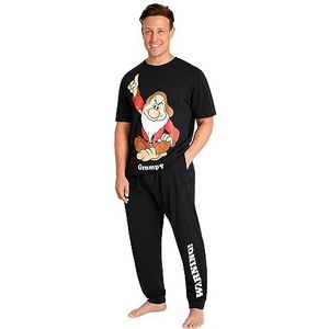 Disney Herenpyjama, Jack Skellington, Donald Duck, Grompy, herennachtkledingset met T-shirt en lange broek pyjama, M-3XL loungekleding, L