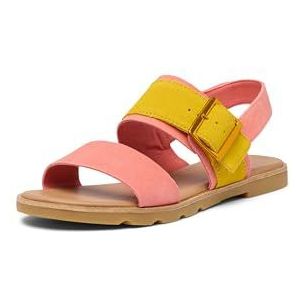 Sorel Ella Iii Slingback Platte sandaal voor dames, Koraalbloesem kauwgom, 41 EU