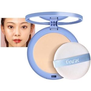 Gagk Matte Perfection Pressed Powder, Waterproof Face Powder, Lichtgewicht Zomerse Olie Control Fixerende Poeder - Geperst Poeder For Soft Focus Finish(#01 CLASSIC IVORY)