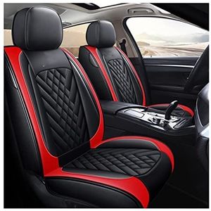 Stoelhoezen Beschermhoezen Voor Hyundai Voor Elantra Voor Accent Auto Bekleding Voor Sonata I30 I40 Voor Solaris Voor Creta Ix35 Voor Tucson Voor Santa Fe(Zwart rood,B)