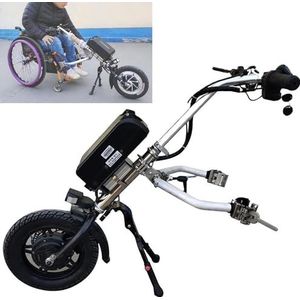 500 W Elektrische Handfiets, Rolstoelbevestiging, Rolstoeltrekapparaat, 3 Snelheden, Met Voorlicht + Schokdempersysteem + Trompet, 48 V 17 Ah Batterij, Bereik 70 Km, 12 Inch Wielen,A