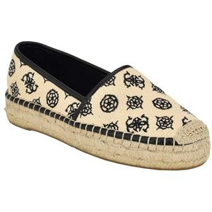 GUESS Joelya balletschoenen voor dames, Natuurlijk logo, zwart 110, 42.5 EU