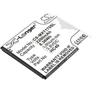 CS-MXT175SL Batterij 2200mAh compatibel met [Motorola] M2998, M2C63, Moto C, Moto C Dual SIM, Moto C Dual SIM TD-LTE IN, XT1754, XT1755, XT1758 vervangt HC40