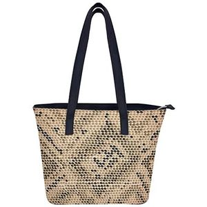 Snake Skin Tote Bag PU lederen handtas schoudertas boodschappentassen voor werk reizen