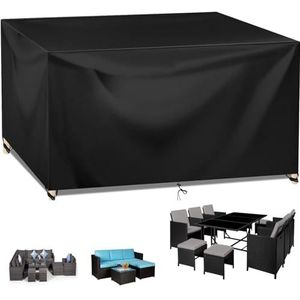 KDXAOBEI Waterdichte Tuinmeubelhoezen Meerdere Maten 100x90x70cm (LxBxH) Tuintafelhoes Outdoor Tuintafel Cover Rechthoekig Winddicht Anti-Uv Voor Bank Cover Sofa Stoelhoezen