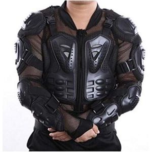 Outdoor Rijden Motorfiets Rijuitrusting Ridder Armor Pantser Helm Beschermende Kleding Anti-Slam Racing Protector Zwart XXL