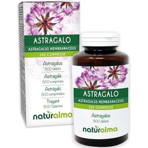 Vlezige hokjespeul (Astragalus membranaceus) wortels Naturalma - 150 g - 300 tabletten - Voedingssupplement - Natuurlijk en Veganistisch