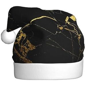 EKYOSHCZ Goud Zwart Behang Kerstman Hoed Voor Volwassenen Kerst Hoed Xmas Vakantie Hoed Voor Nieuwjaar Party Supplies