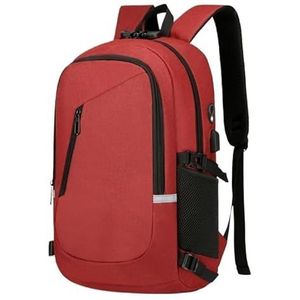 Herenrugzak, reisrugzak met grote capaciteit, studentenschooltas, waterdichte herenrugzak van PU-leer (Size : Grey)