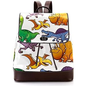 dinosaurus cool gepersonaliseerde schooltassen boekentassen voor tiener, Meerkleurig, 27x12.3x32cm, Rugzak Rugzakken