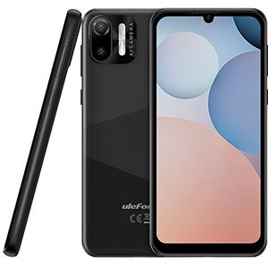 Ulefone Android 12 mobiele telefoon Note 6T, 3 GB + 64 GB, 8,5 mm, ultradun, Dual SIM 4G smartphone, ontgrendeld, 6,1 inch HD+ display, sleuf voor 3 kaarten, camera 13 MP + 5 MP,