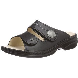 Finn Comfort Sansibar pantoletten voor dames, zwart, 39 EU