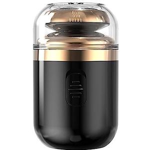 Draagbaar Elektrisch Scheerapparaat USB Oplaadbare Baard Scheren voor Reizen Camping Zwart 6 x 3.5cm