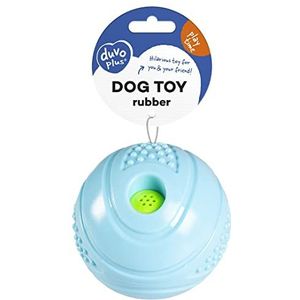 duvoplus, Rubber Giggle Bulby Ball 12,8 x 12,8 x 12,8 cm, blauw, speelgoed, blauw, hond