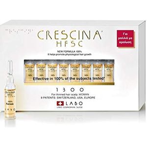 Crescina HFSC Haargroei Behandeling Verdunde Haar Hoofdhuid voor Vrouw 20 Flesjes (1300 - Ernstig Haarverlies)