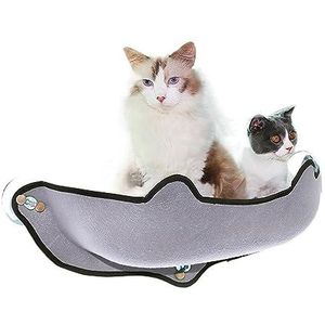 Vensterbank Hangmat Pet Cat's EVA Vilt ClothNest Zuignap Zonnen Muur Bed Glas Opknoping Cat Makkelijk te installeren(Color:Gray)