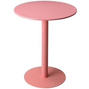 Prachtige kleine ronde tafel, matte textuur 60x73cm salontafel, eenvoudige ijzeren kleine ronde tafel, kleine familie eettafel, kantoor onderhandelingstafel, balkon vrijetijdstafel (Kleur: H)