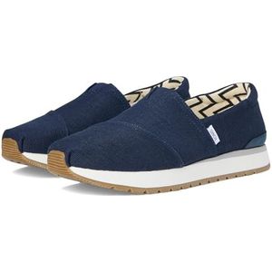 TOMS Heren Resident Plus Sneaker, Navy Heritage Canvas, 10 UK