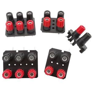 WP 2 4 6 Pole Externe Audio Jack 4mm Banaan Socket Connector Luidspreker Versterker Schroef Post Terminal Block Recht/Bend Pin (WP2 Bend Pin, 2 stuks)