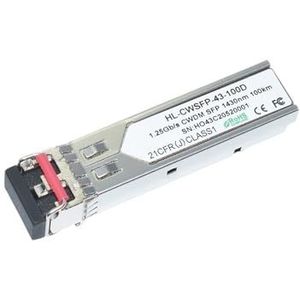 OXFMXVBTR 1.25G CWDM SFP 100km 1270 tot 1450nm1G 1000base mini-GBIC voor Cwdm Mux/Demux Compatibel met de meeste schakelaars (1430nm)