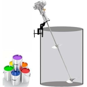 Pneumatische roerder 55 gallon met klemhouder, trommelmixer en tank, verfmenggereedschap met luchtroerder, mengcapaciteit 400 l