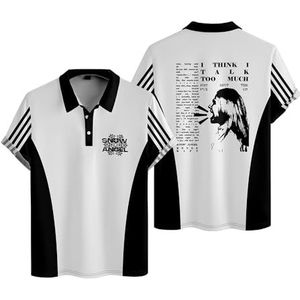 Reneé Rapp Poloshirt heren dames mode T-shirts unisex cool zomer T-shirt jongens meisjes casual T-shirts, Wit, XXL