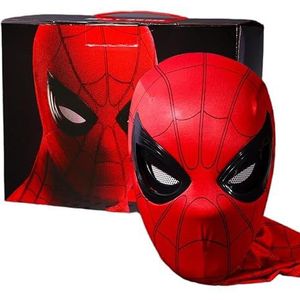 AULOOS Spider Hero Spider-superheldenmasker, mechanische blinde controle, realistisch superheldenmasker