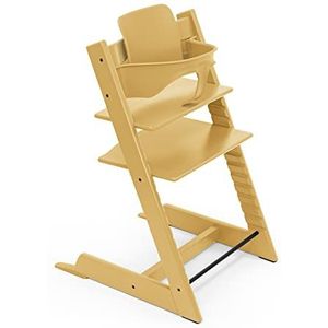 Tripp Trapp Kinderstoel van Stokke met babyset, zonnebloem geel, van beukenhout, verstelbaar, aanpasbare stoel voor peuters, kinderen en volwassenen