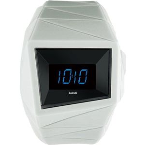 Alessi - Uniseks horloge - digitaal kwarts - kunststof armband, Wit