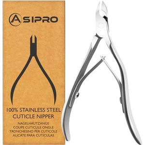 ASIPRO Nagelriem Knipper, Extra Fijn Nagelriemtangen, Professioneel Cuticle Nipper voor het Verwijderen van Nagelriemen, Nagelriemknipper van Roestvrij Staal, Nagelriemtang voor Vingers en Tenen