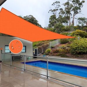 NAKAGSHI Zonnezeil, waterdicht, oranje, 3 x 5 m, rechthoekig zeil voor buitenschaduwtent, geschikt voor tuin, outdoor, terras, balkon, camping, gepersonaliseerd